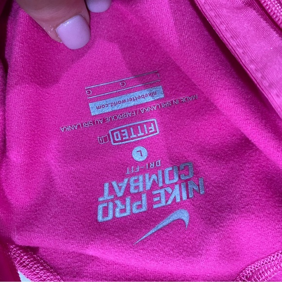 Nike ProCombat DriFit 1/2 Zip Fitted Compression Top Size Large - Picture 4 of 4